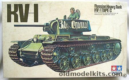 Tamiya 1/35 KV-1 Type C Tank - Motorized, MT134-650 plastic model kit